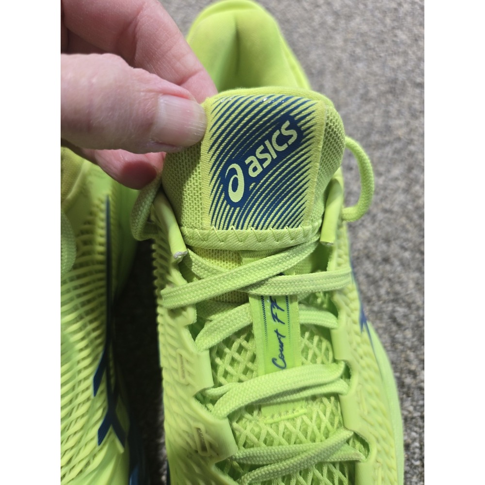 Women's Asics Court FF 3 - SIZE 7.5 - 1042A220-300 Hazard Reborn Blue Hard Court - Picture 9 of 12